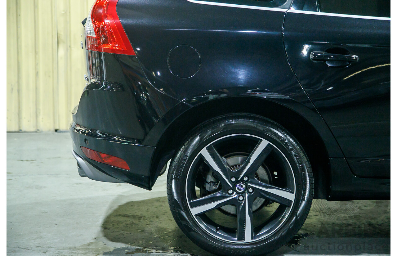 6/2015 Volvo XC60 D5 R-Design (AWD) DZ MY15 4d Wagon Metallic Black Twin Turbo Diesel 2.4L