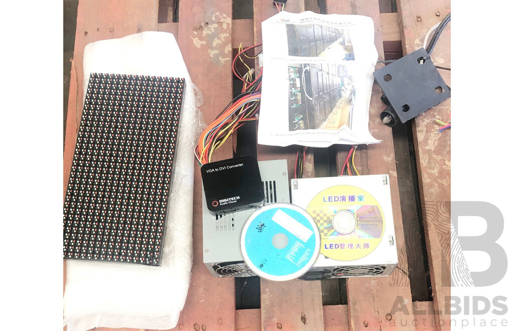 Multi-Panel LED Signage Wall