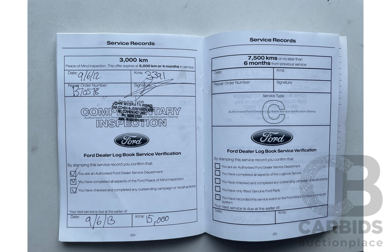 03/12 Ford Falcon XR6 RWD FG UPGRADE 4D Sedan Blue 4.0L