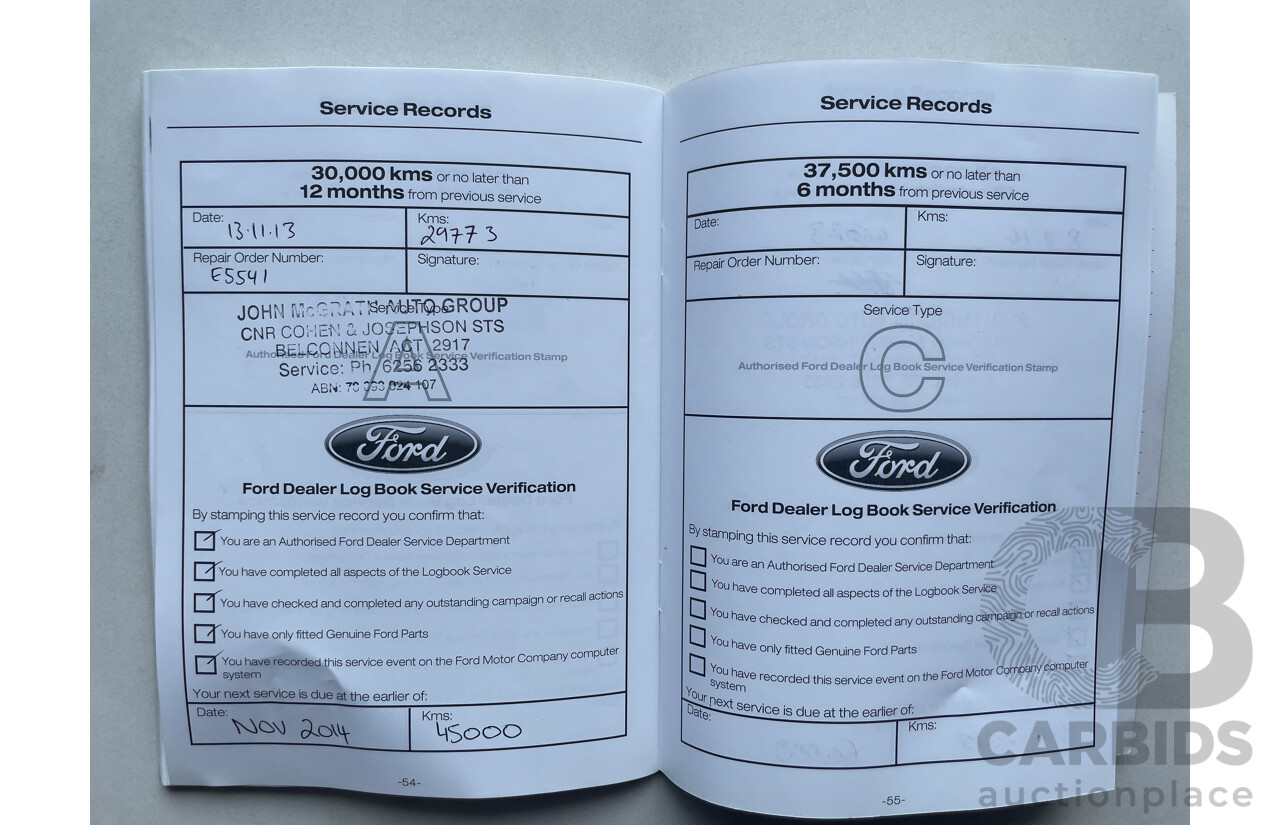 03/12 Ford Falcon XR6 RWD FG UPGRADE 4D Sedan Blue 4.0L