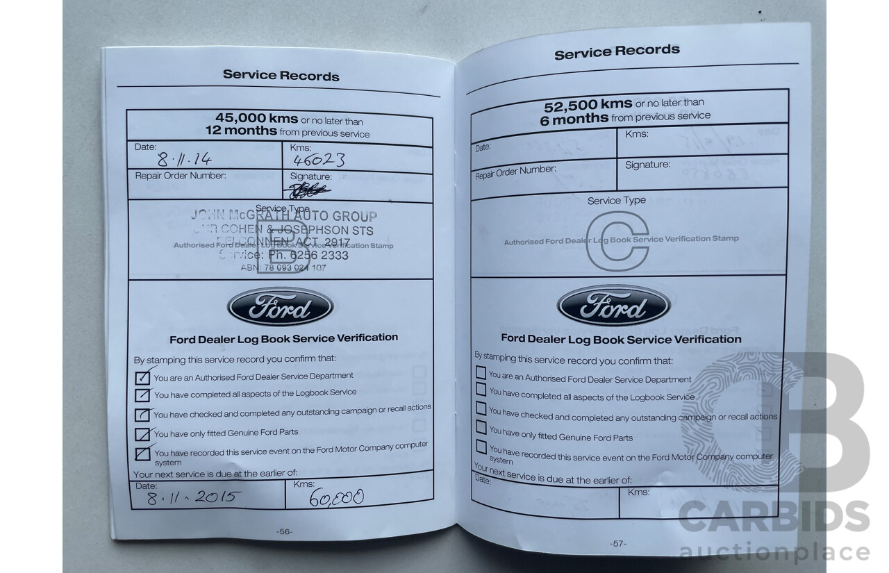 03/12 Ford Falcon XR6 RWD FG UPGRADE 4D Sedan Blue 4.0L