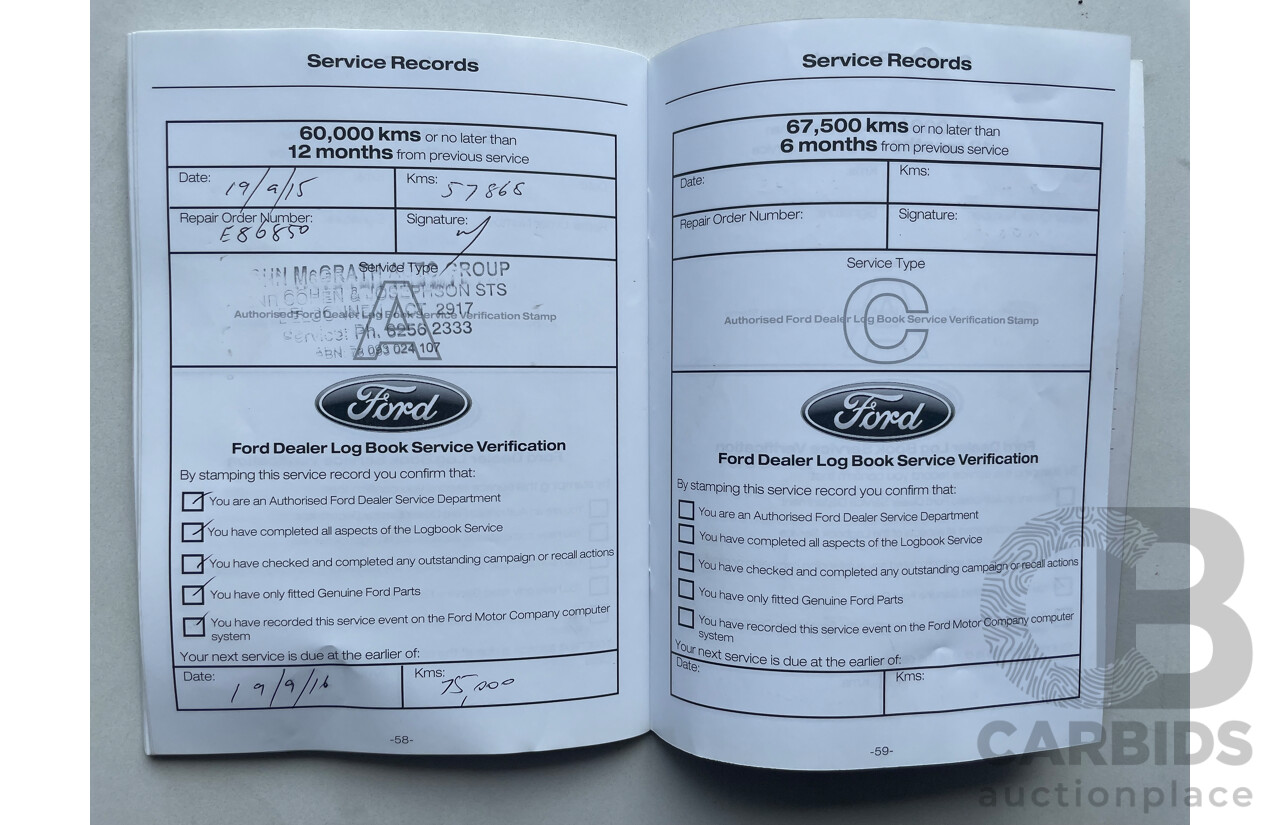 03/12 Ford Falcon XR6 RWD FG UPGRADE 4D Sedan Blue 4.0L