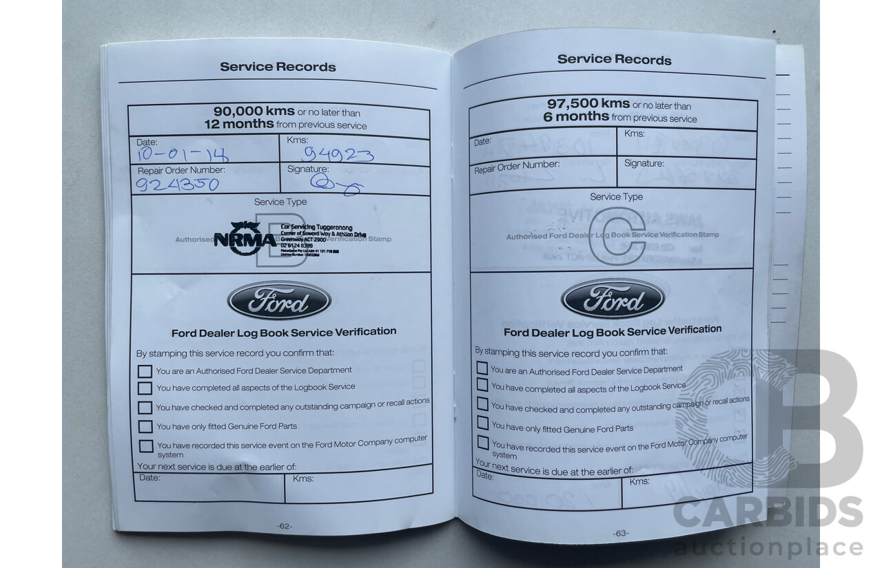 03/12 Ford Falcon XR6 RWD FG UPGRADE 4D Sedan Blue 4.0L