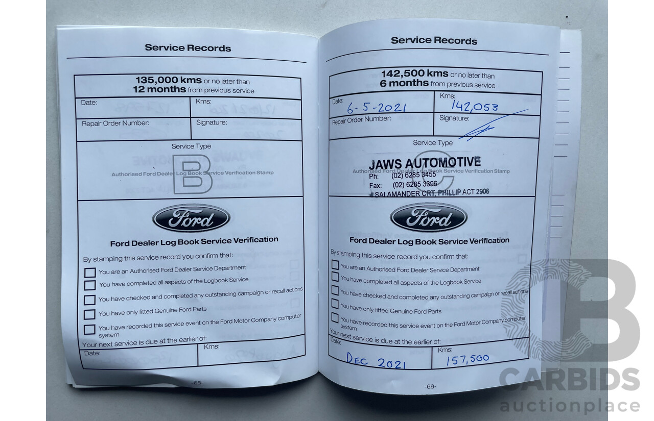 03/12 Ford Falcon XR6 RWD FG UPGRADE 4D Sedan Blue 4.0L