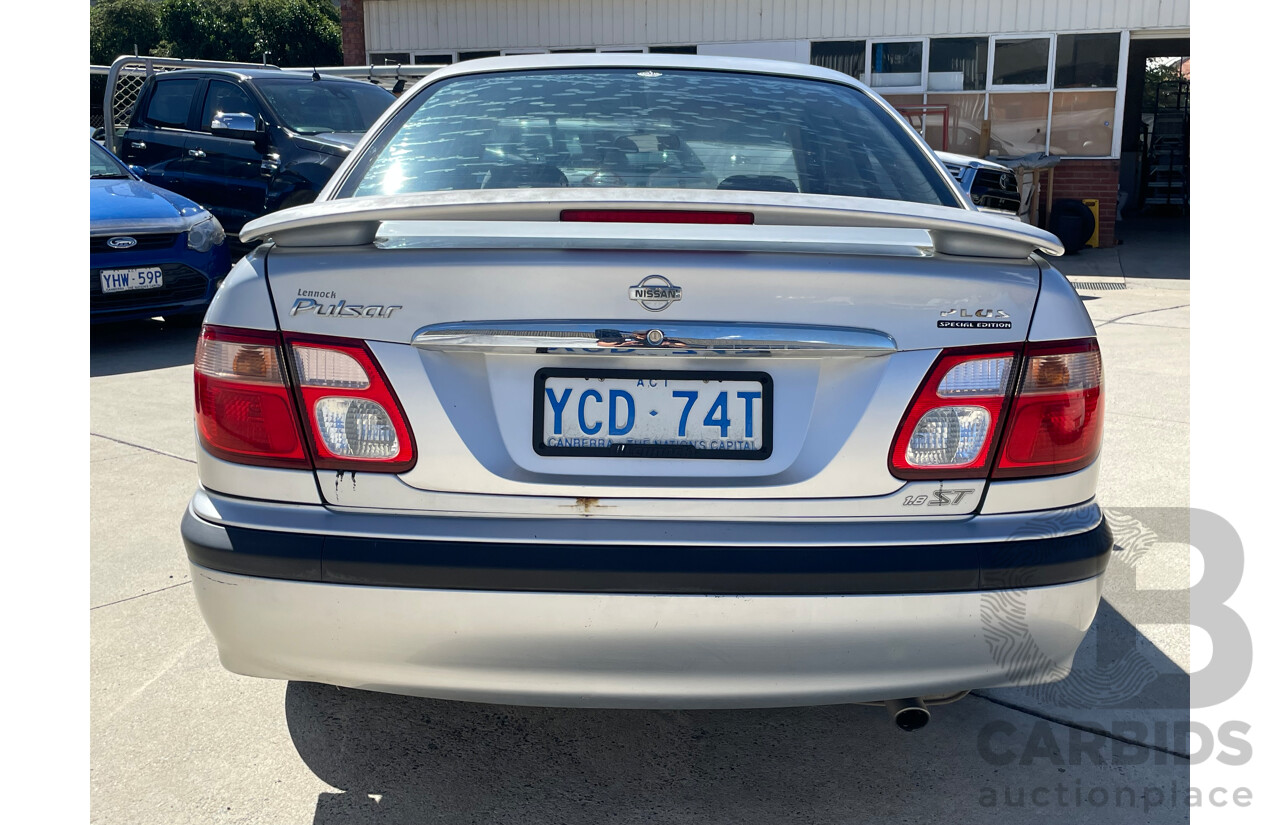 06/02 Nissan Pulsar ST PLUS FWD N16 4D Sedan Silver 1.8L