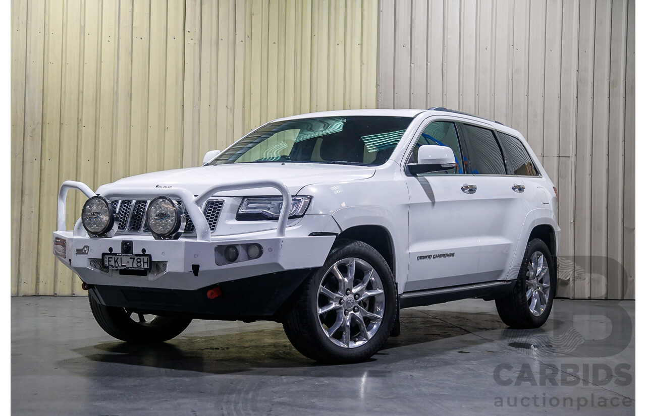 1/2014 Jeep Grand Cherokee Summit (4x4) WK MY14 4d Wagon White Turbo Diesel V6 3.0L