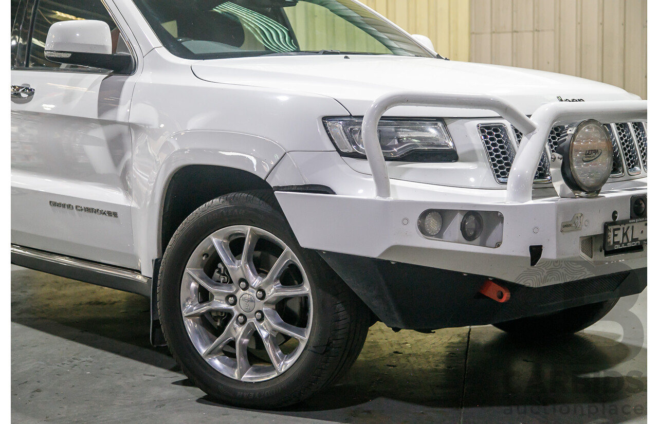 1/2014 Jeep Grand Cherokee Summit (4x4) WK MY14 4d Wagon White Turbo Diesel V6 3.0L