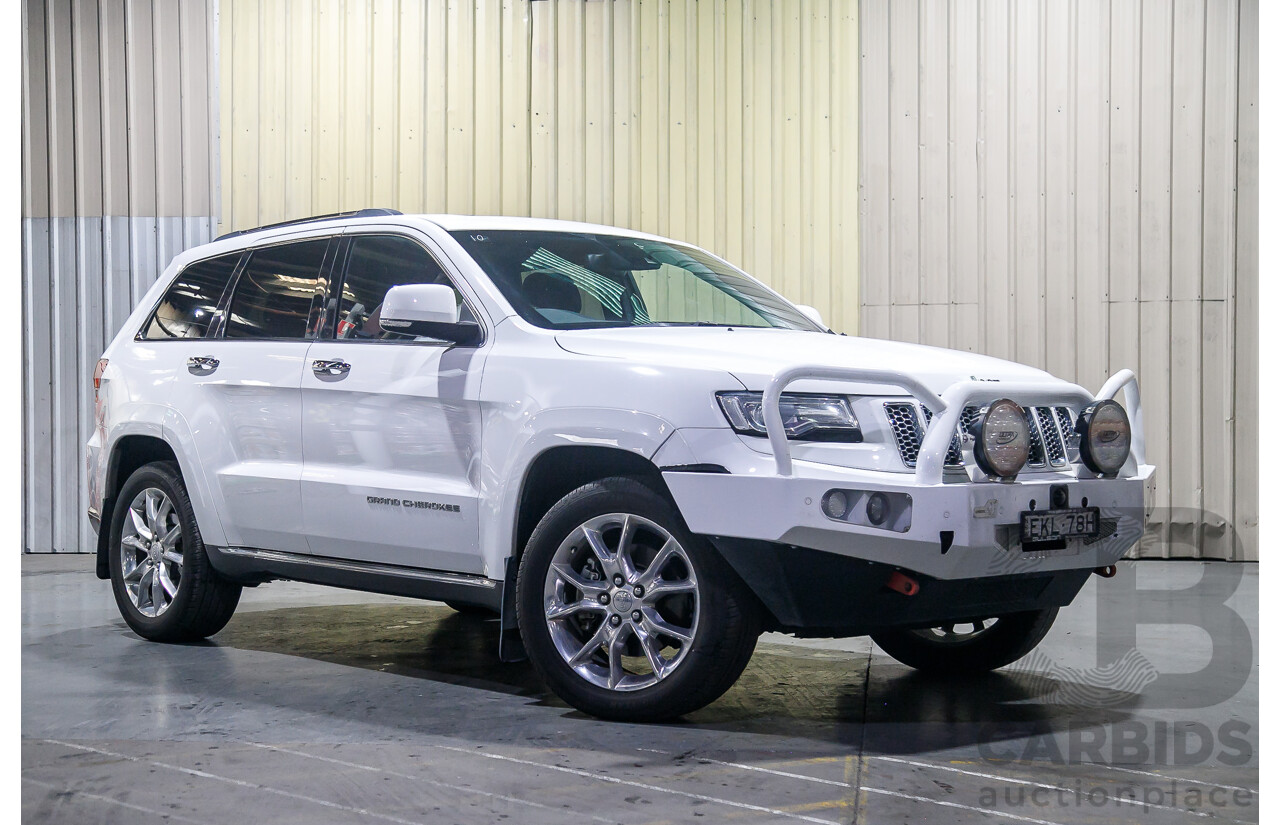 1/2014 Jeep Grand Cherokee Summit (4x4) WK MY14 4d Wagon White Turbo Diesel V6 3.0L
