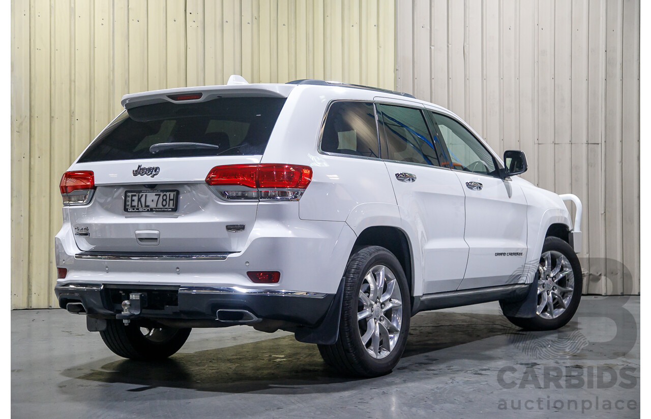 1/2014 Jeep Grand Cherokee Summit (4x4) WK MY14 4d Wagon White Turbo Diesel V6 3.0L