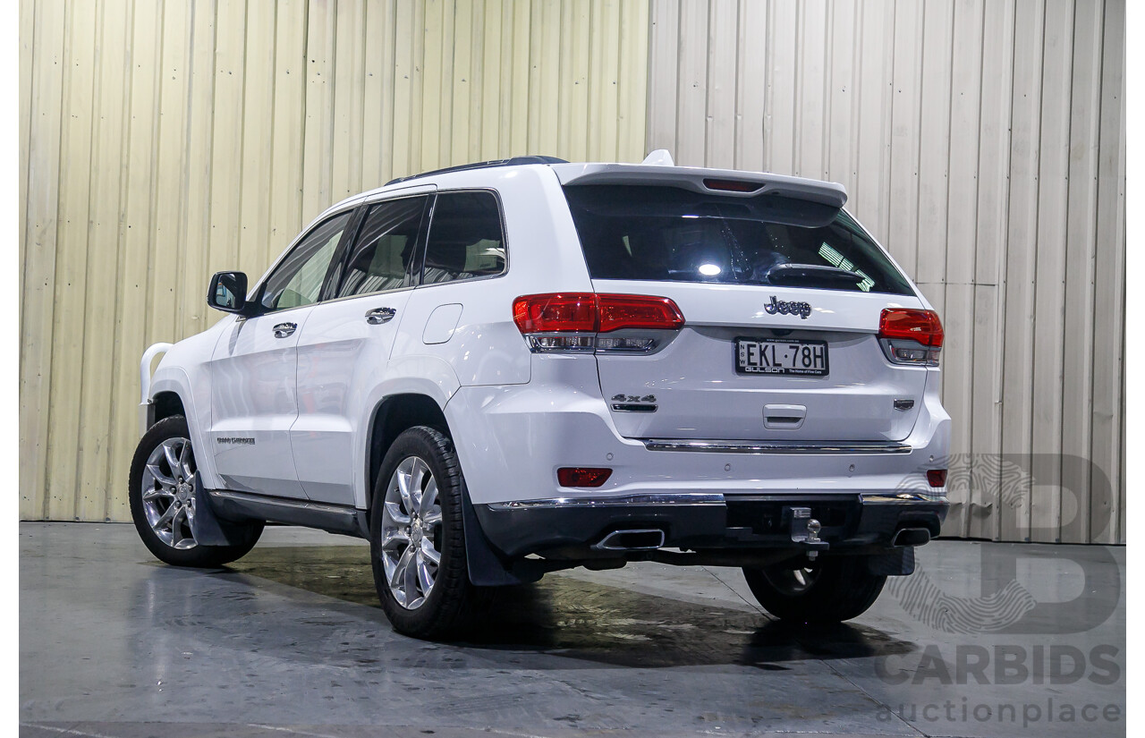 1/2014 Jeep Grand Cherokee Summit (4x4) WK MY14 4d Wagon White Turbo Diesel V6 3.0L
