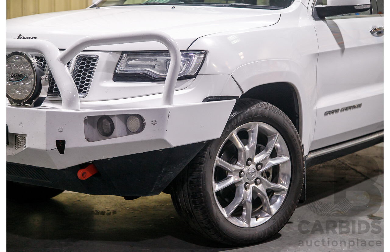 1/2014 Jeep Grand Cherokee Summit (4x4) WK MY14 4d Wagon White Turbo Diesel V6 3.0L