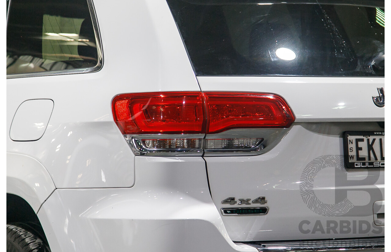 1/2014 Jeep Grand Cherokee Summit (4x4) WK MY14 4d Wagon White Turbo Diesel V6 3.0L