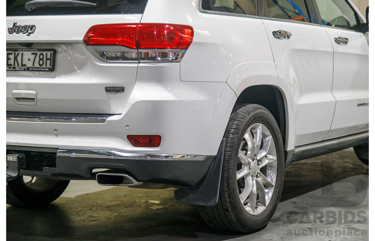 1/2014 Jeep Grand Cherokee Summit (4x4) WK MY14 4d Wagon White Turbo Diesel V6 3.0L
