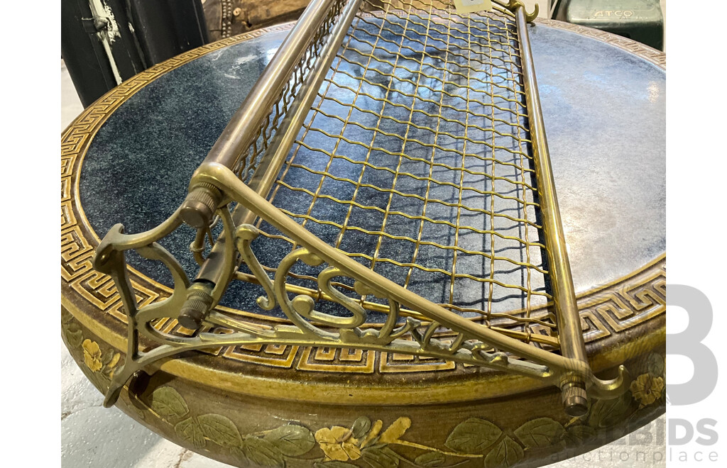 New South Wales Government Railway Reproduction Brass Luggage Rack