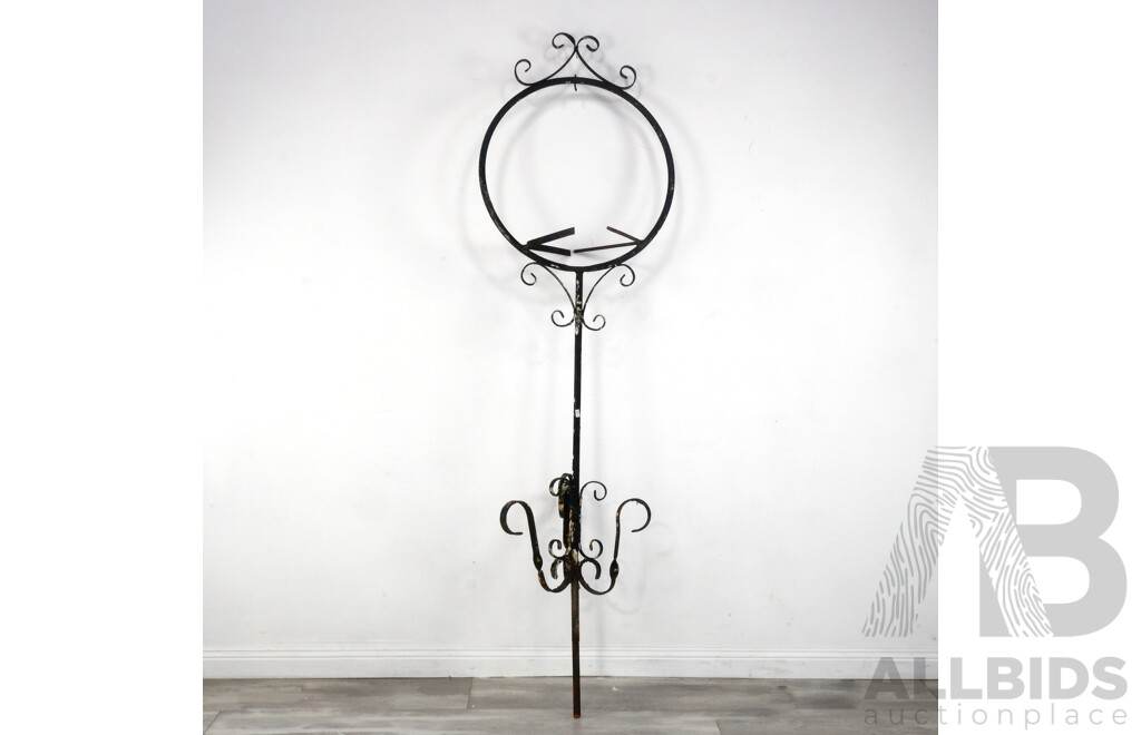 Vintage Metal Bird Feeder Stand