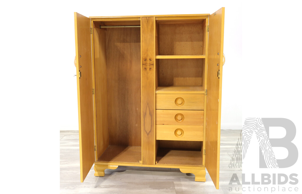 Maple Two Door Art Deco Low Boy