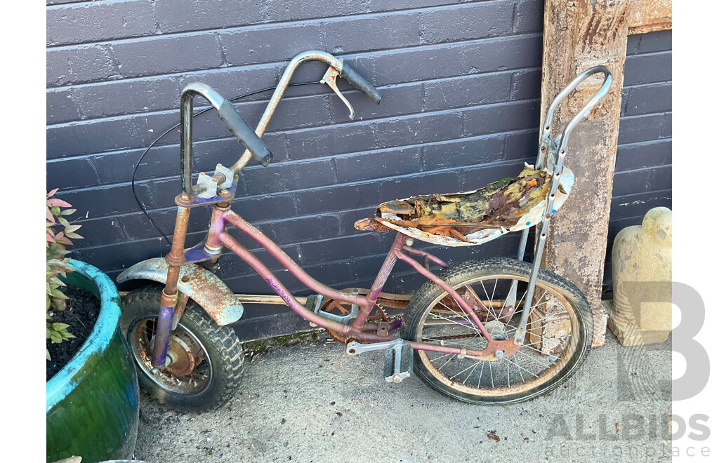 Three Vintage Dragster Bikes