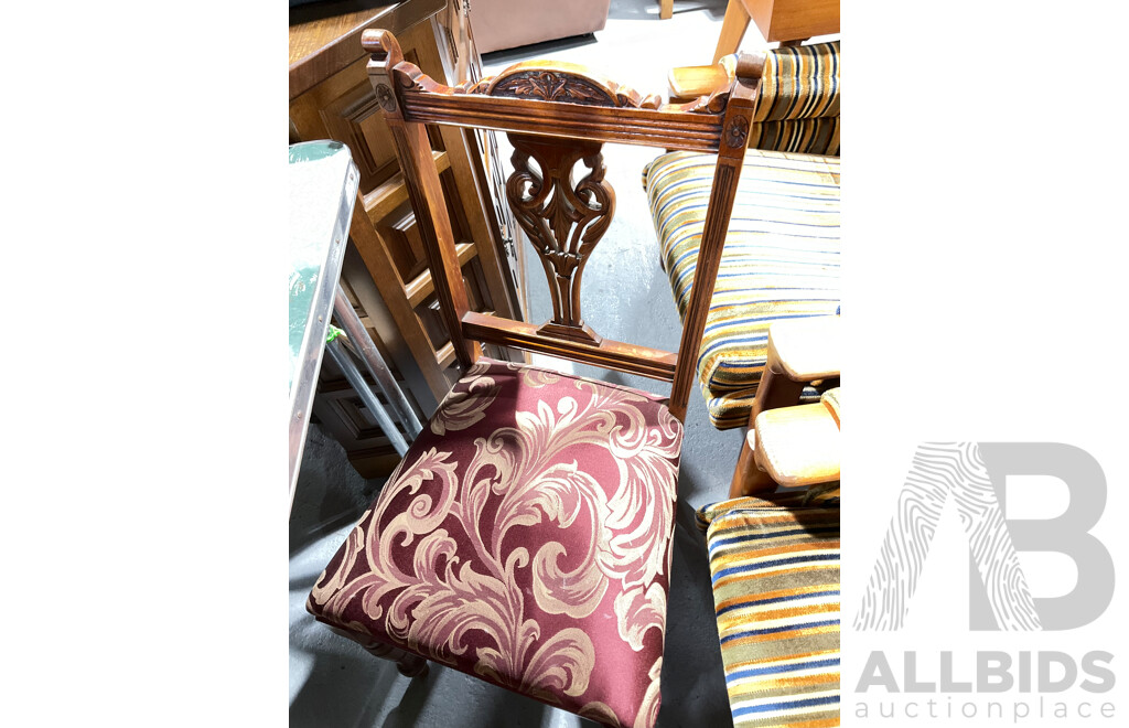 Set of Four Edwardian Sitting Room Chairs