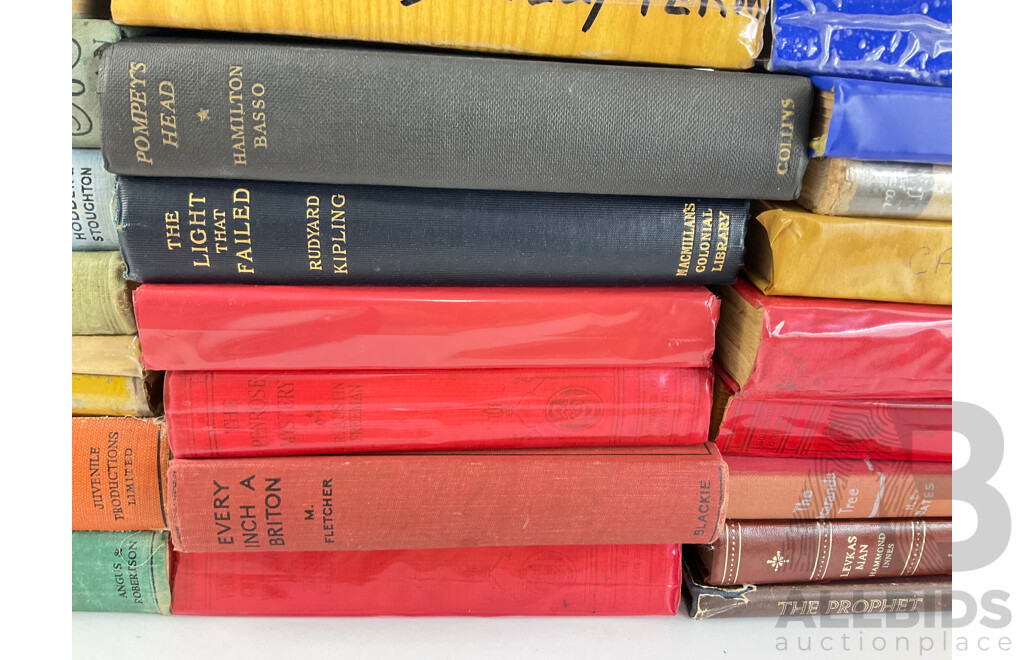 Collection of Vintage and Antique Hard Cover Books Including Robin Hood, a Perilous Adventure, the Light That Failed, a Deal with the Devil, M'Glusky, Please Don't Eat the Daisies, Treasure Island, First Editions.....