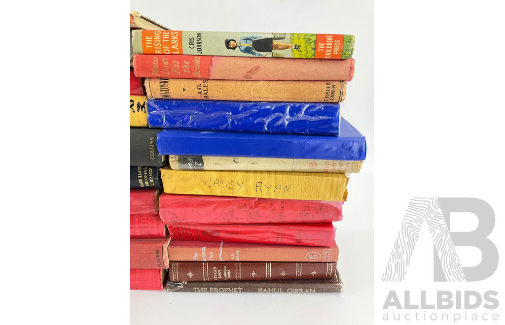 Collection of Vintage and Antique Hard Cover Books Including Robin Hood, a Perilous Adventure, the Light That Failed, a Deal with the Devil, M'Glusky, Please Don't Eat the Daisies, Treasure Island, First Editions.....