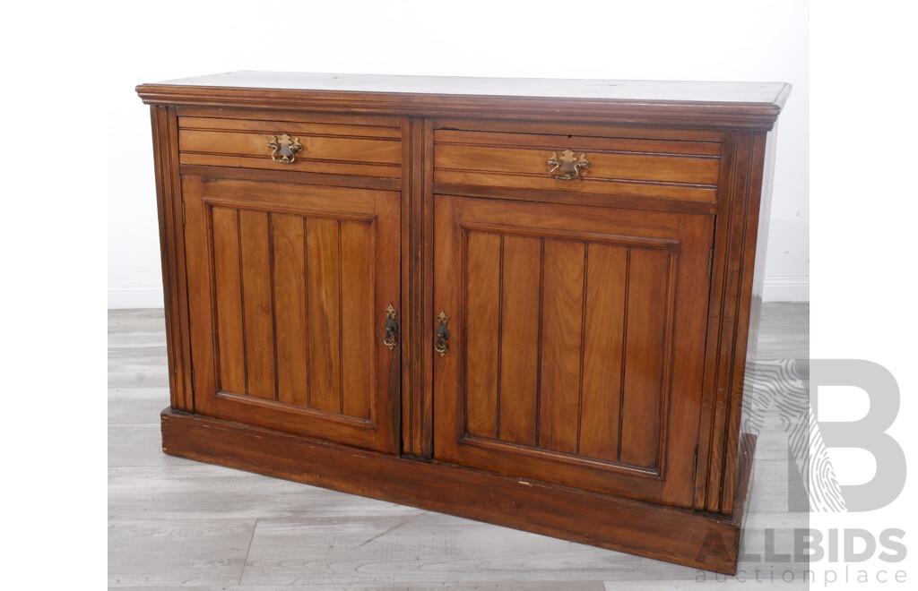 Antique Edwardian Timber Sideboard