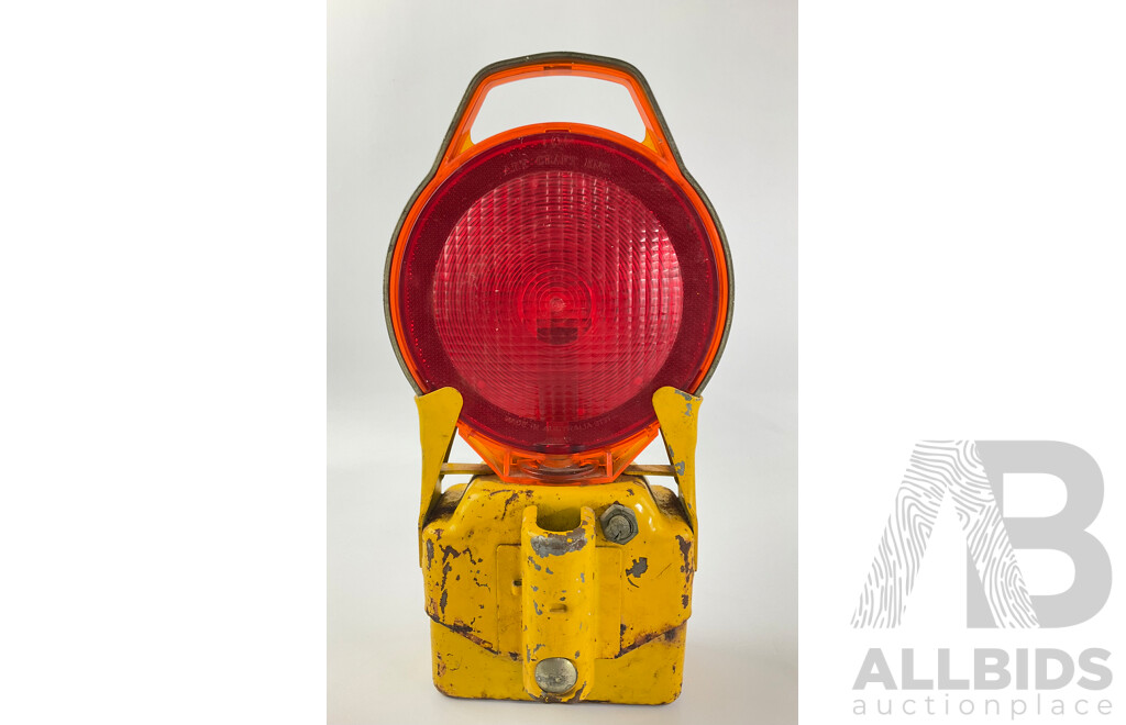 Vintage Art Craft Engineering Hazard Lamp, Made in Australia