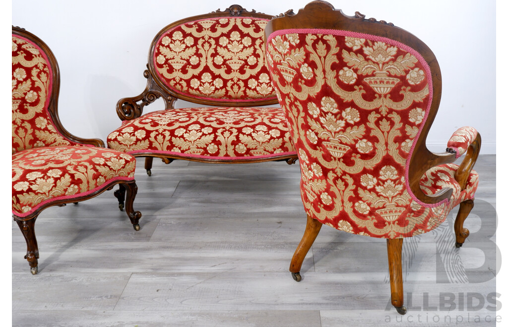 Mid 19th Century Three Piece Lounge Suite