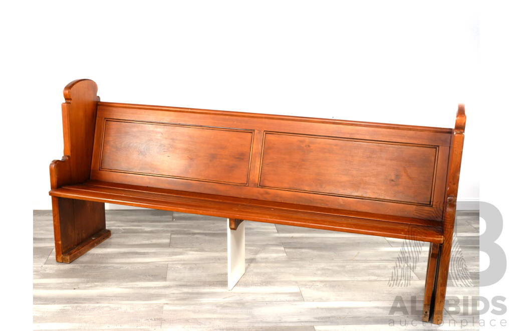 Edwardian Maple Church Pew
