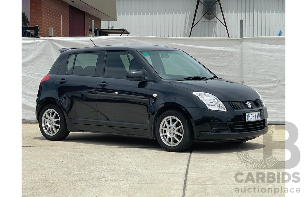 02/10 Suzuki Swift  FWD EZ 07 UPDATE 5D Hatchback Black 1.5L
