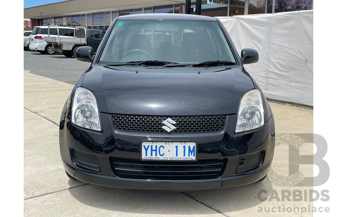 02/10 Suzuki Swift  FWD EZ 07 UPDATE 5D Hatchback Black 1.5L