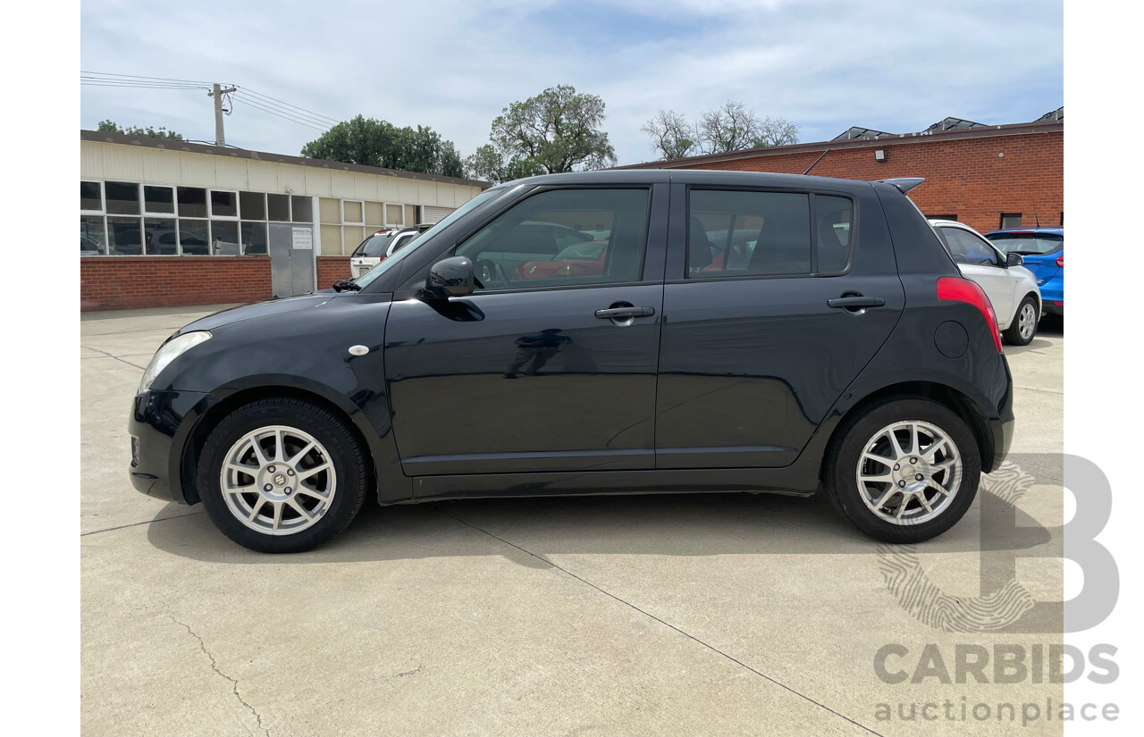 02/10 Suzuki Swift  FWD EZ 07 UPDATE 5D Hatchback Black 1.5L
