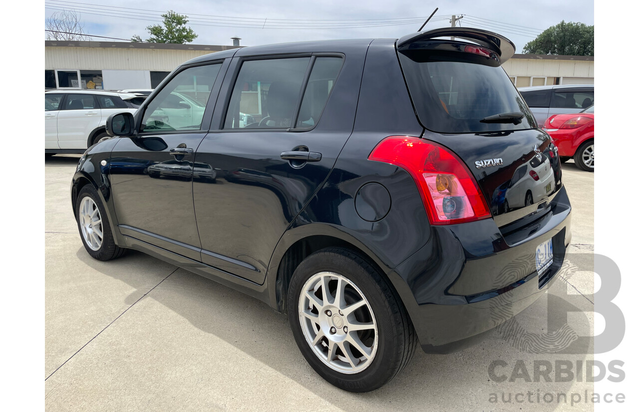 02/10 Suzuki Swift  FWD EZ 07 UPDATE 5D Hatchback Black 1.5L