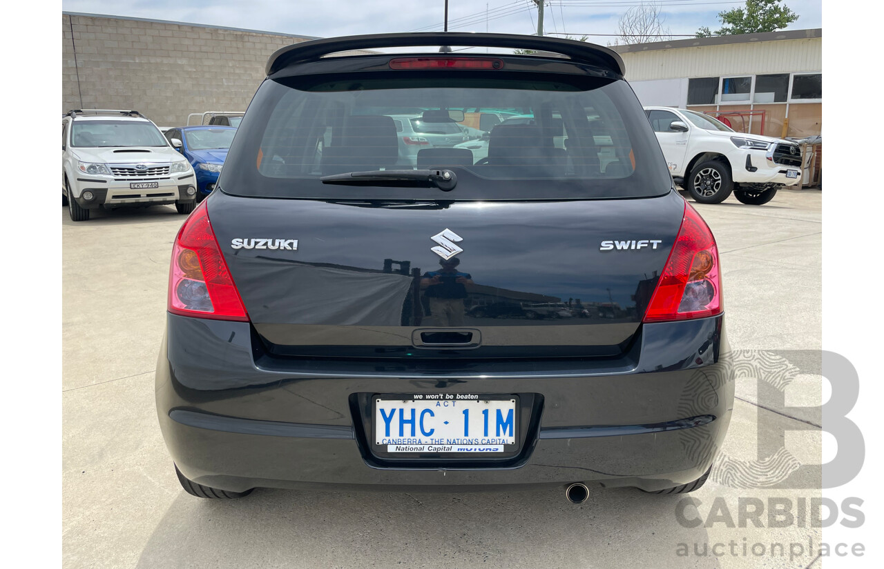 02/10 Suzuki Swift  FWD EZ 07 UPDATE 5D Hatchback Black 1.5L