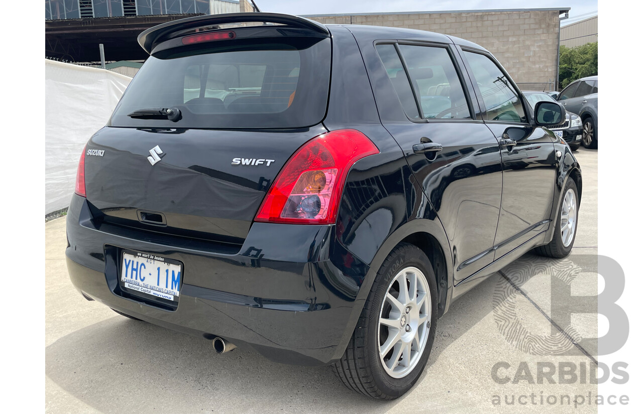 02/10 Suzuki Swift  FWD EZ 07 UPDATE 5D Hatchback Black 1.5L