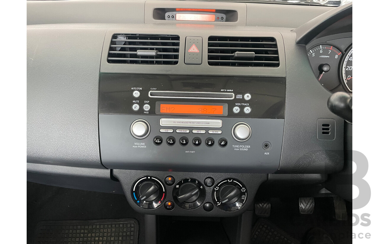 02/10 Suzuki Swift  FWD EZ 07 UPDATE 5D Hatchback Black 1.5L