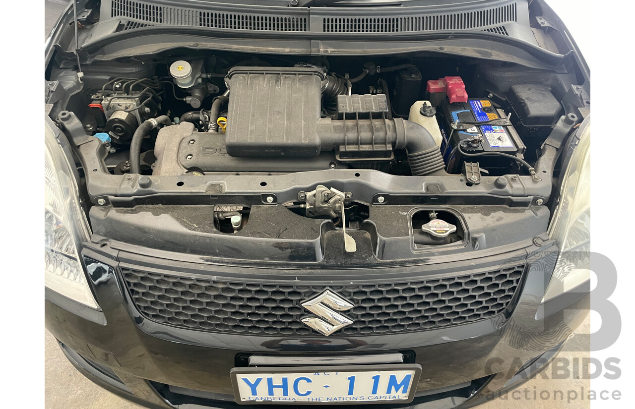 02/10 Suzuki Swift  FWD EZ 07 UPDATE 5D Hatchback Black 1.5L