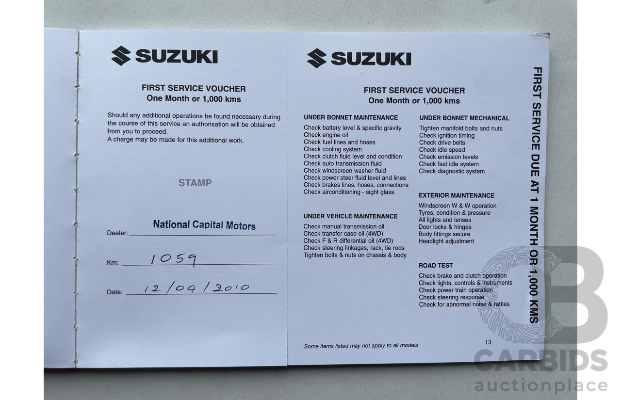 02/10 Suzuki Swift  FWD EZ 07 UPDATE 5D Hatchback Black 1.5L