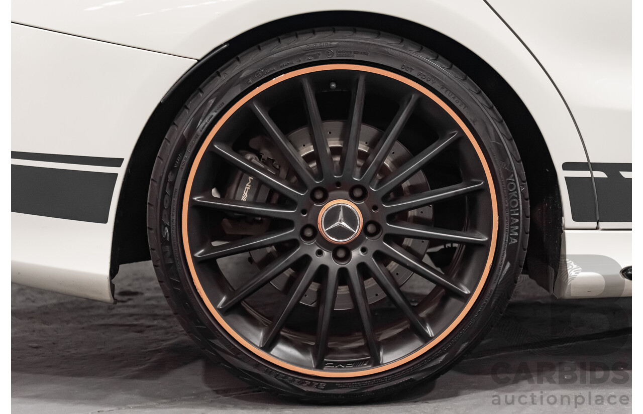 7/2015 Mercedes Benz CLA 45 AMG 4matic (AWD) Shooting Brake OrangeArt Edition 117 4d Wagon White Turbo 2.0L