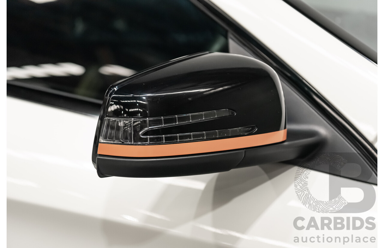 7/2015 Mercedes Benz CLA 45 AMG 4matic (AWD) Shooting Brake OrangeArt Edition 117 4d Wagon White Turbo 2.0L