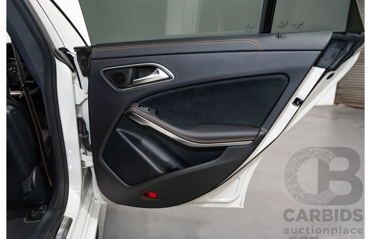 7/2015 Mercedes Benz CLA 45 AMG 4matic (AWD) Shooting Brake OrangeArt Edition 117 4d Wagon White Turbo 2.0L