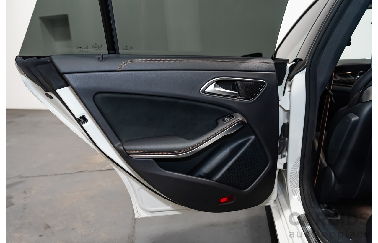 7/2015 Mercedes Benz CLA 45 AMG 4matic (AWD) Shooting Brake OrangeArt Edition 117 4d Wagon White Turbo 2.0L