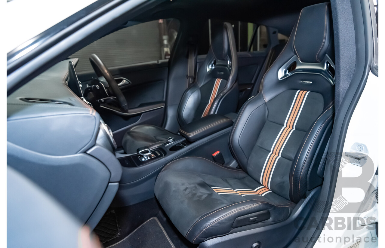 7/2015 Mercedes Benz CLA 45 AMG 4matic (AWD) Shooting Brake OrangeArt Edition 117 4d Wagon White Turbo 2.0L