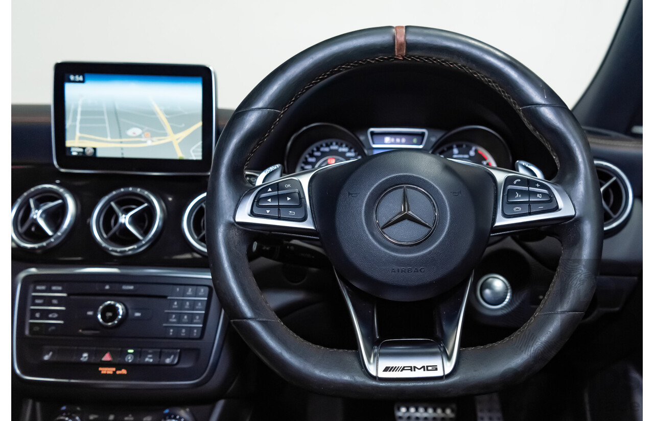 7/2015 Mercedes Benz CLA 45 AMG 4matic (AWD) Shooting Brake OrangeArt Edition 117 4d Wagon White Turbo 2.0L