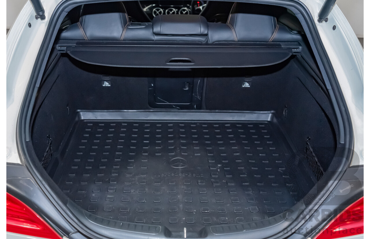 7/2015 Mercedes Benz CLA 45 AMG 4matic (AWD) Shooting Brake OrangeArt Edition 117 4d Wagon White Turbo 2.0L