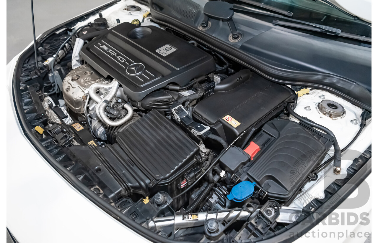 7/2015 Mercedes Benz CLA 45 AMG 4matic (AWD) Shooting Brake OrangeArt Edition 117 4d Wagon White Turbo 2.0L