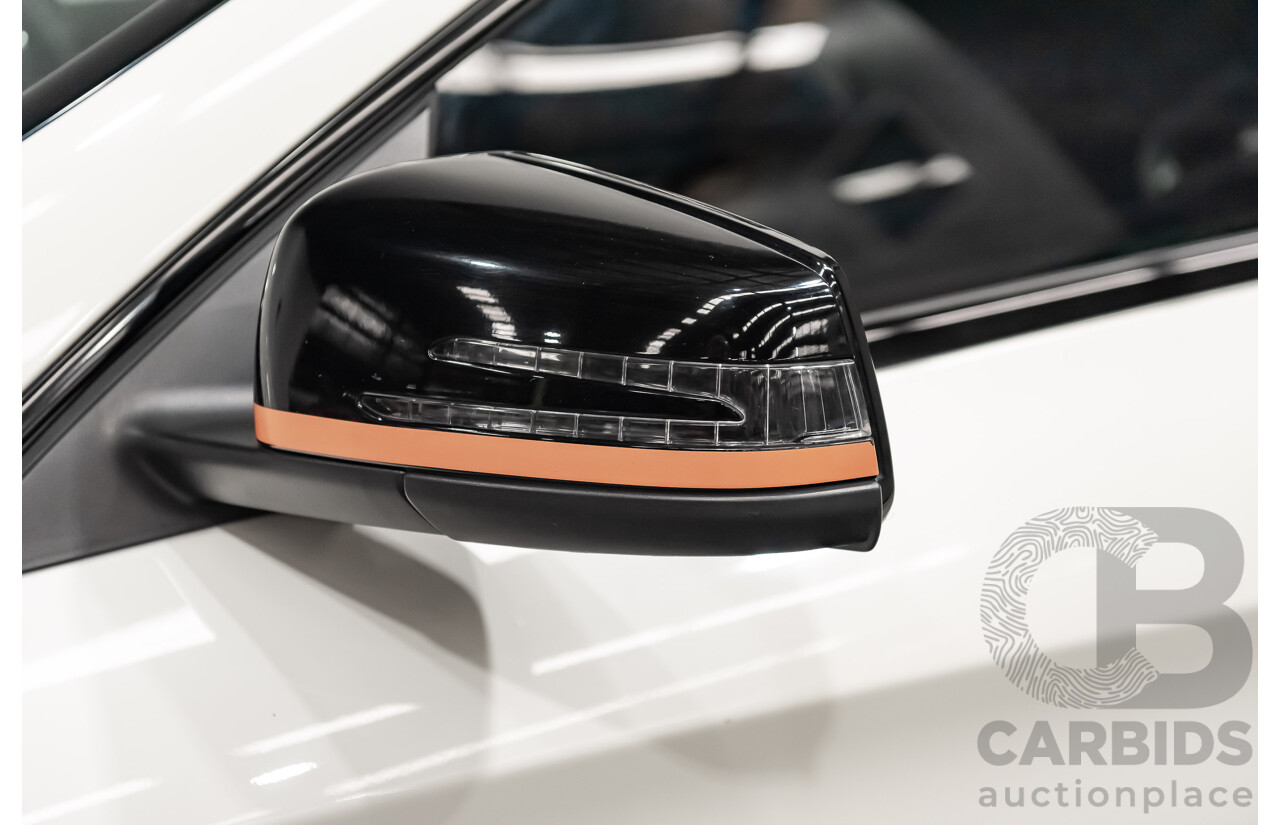 7/2015 Mercedes Benz CLA 45 AMG 4matic (AWD) Shooting Brake OrangeArt Edition 117 4d Wagon White Turbo 2.0L