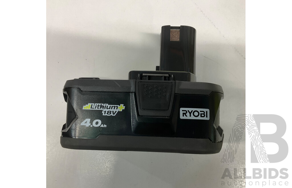 RYOBI 18V ONE+ Drill Driver (R18DD3) with Battery & 4V Screwdriver - Lot of 2  -Estimated Total ORP $339.00