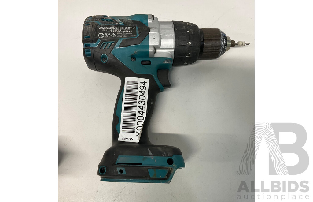 MAKITA DHP-481 18V Li-Ion Cordless Brushless Hammer Driver Drill - Skin Only - ORP$239.00
