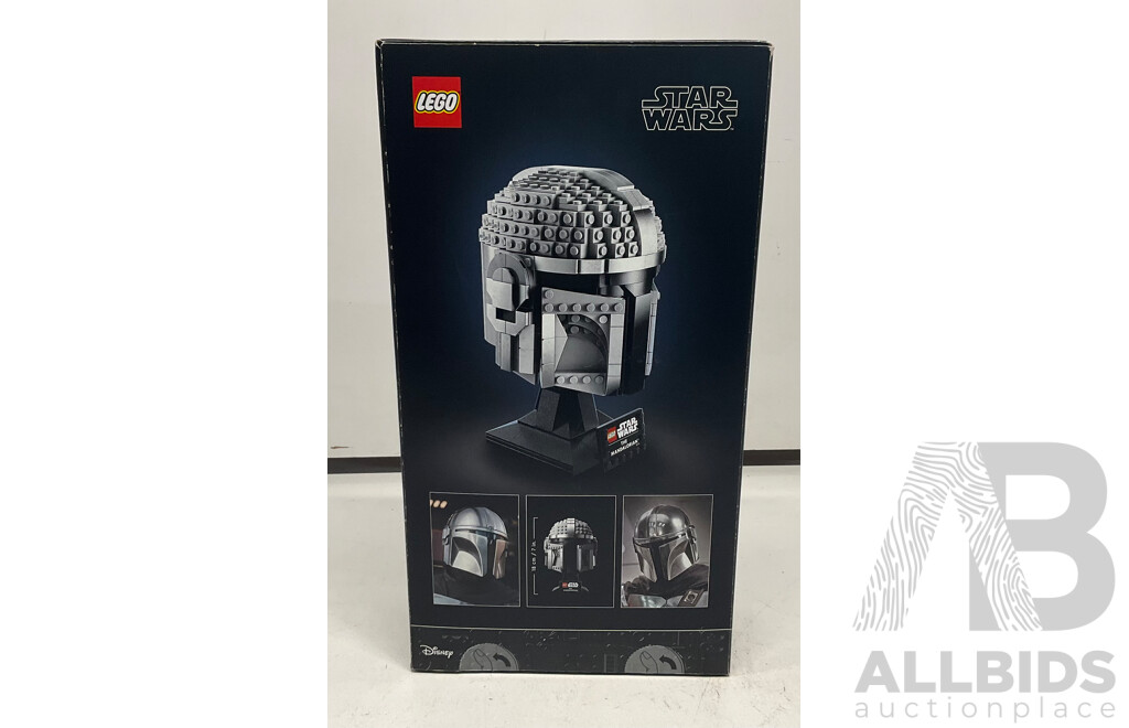 LEGO the Mandalorian Helmet (75328) & the Scout Trooper Helmet - Lot of 2  - Estimated Total ORP $199