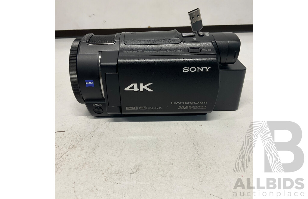 SONY AX33 4K Handycam with Exmor R CMOS Sensor - ORP 1,099.00